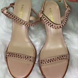 Coach heels, sandals